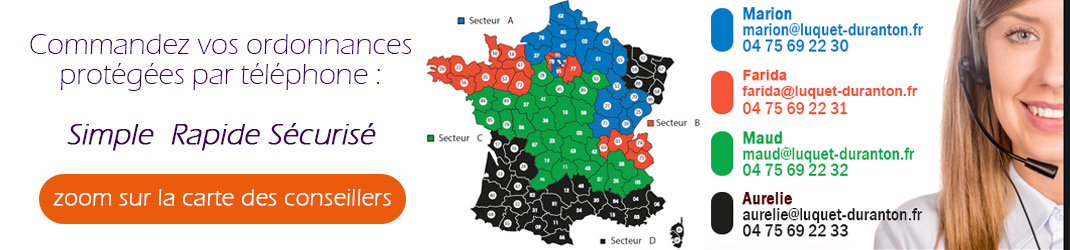 Carte commerciaux Luquet et Duranton